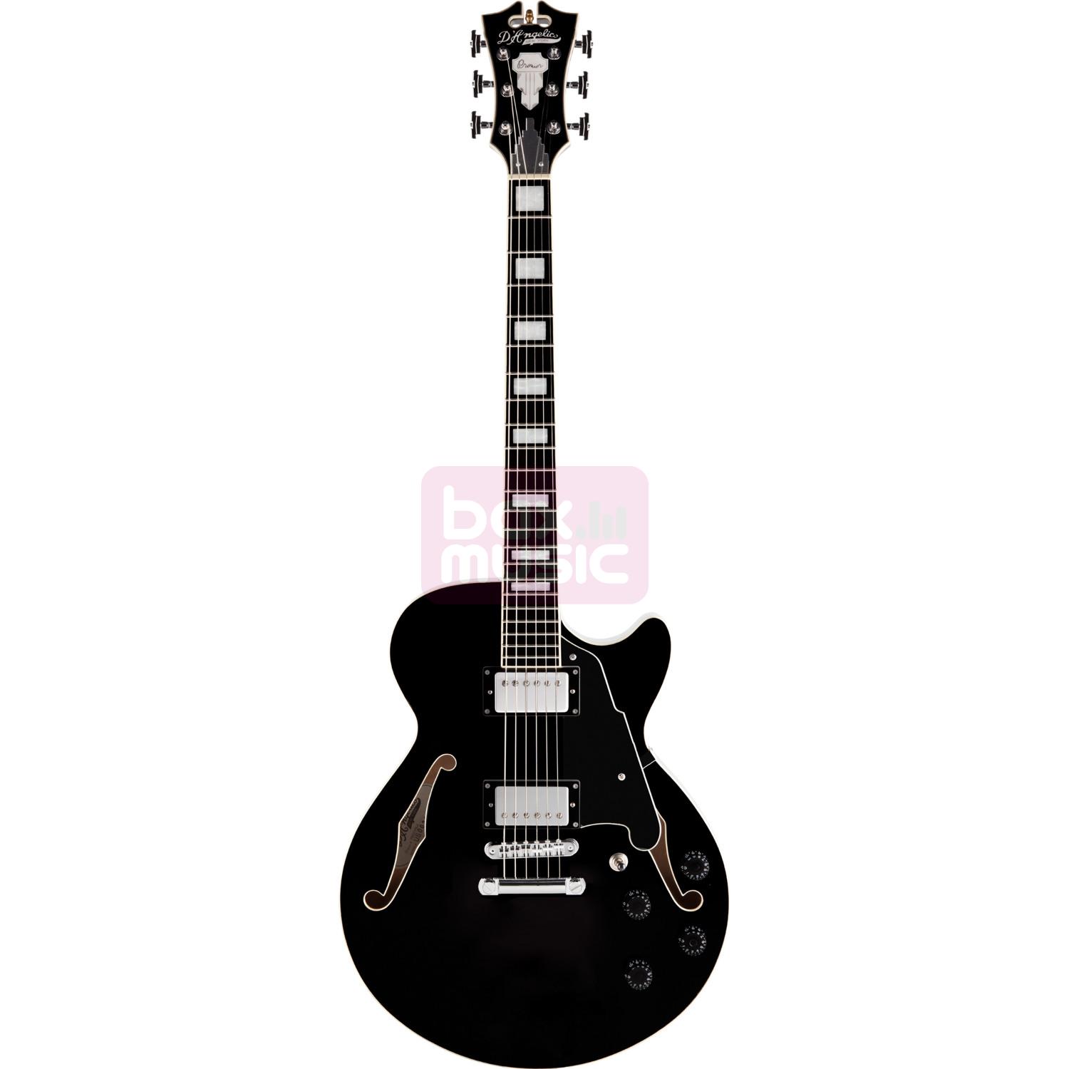 D'Angelico Premier SS Black semi-akoestische gitaar
