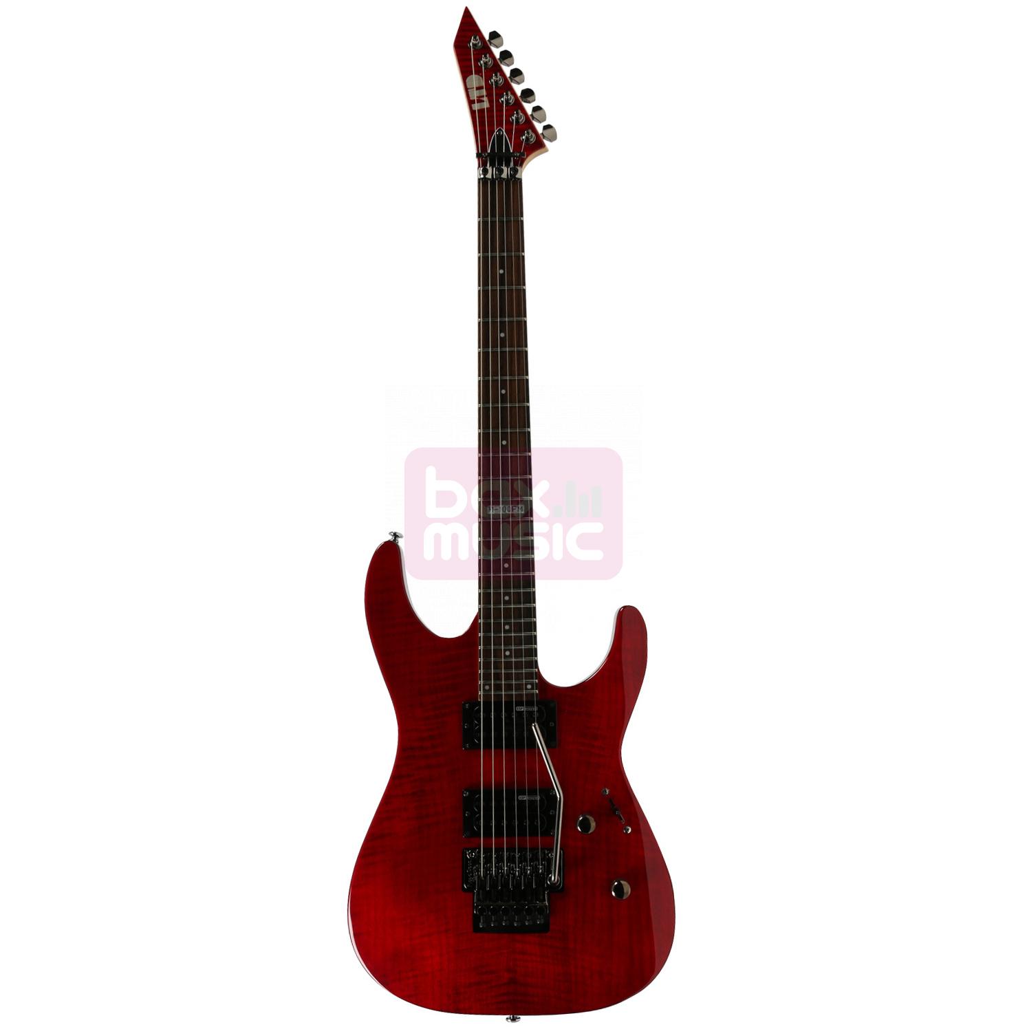 ESP LTD M-100FM STBC elektrische gitaar see thru black cherry