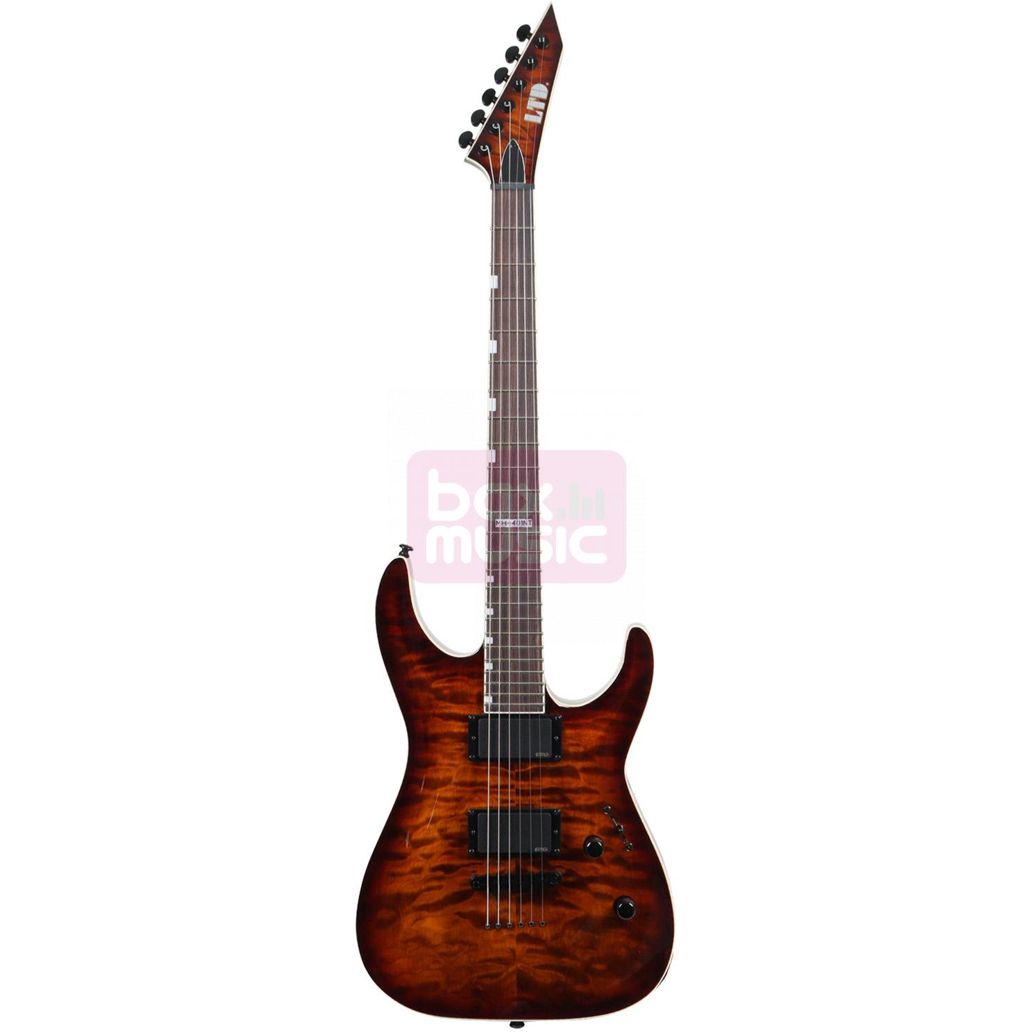 ESP LTD MH-401NT Dark Brown Sunburst elektrische gitaar