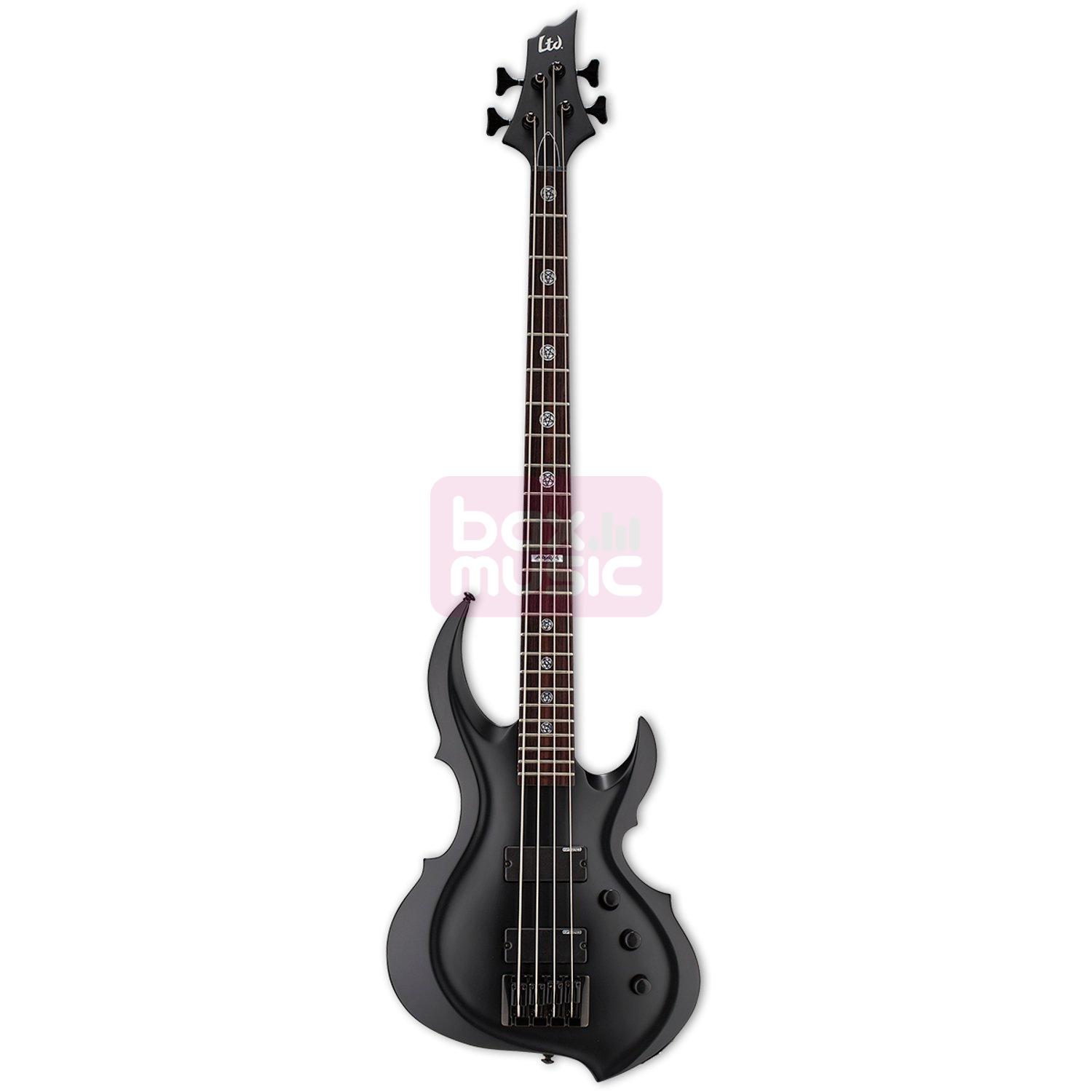 ESP LTD TA-604 FRX Black Satin Tom Araya Signature basgitaar