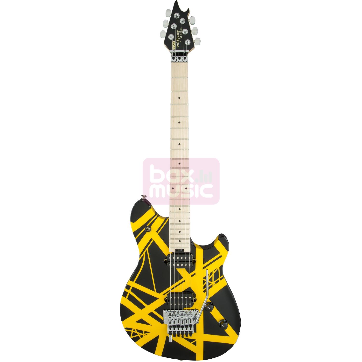 EVH Wolfgang Special Striped Black and Yellow MN