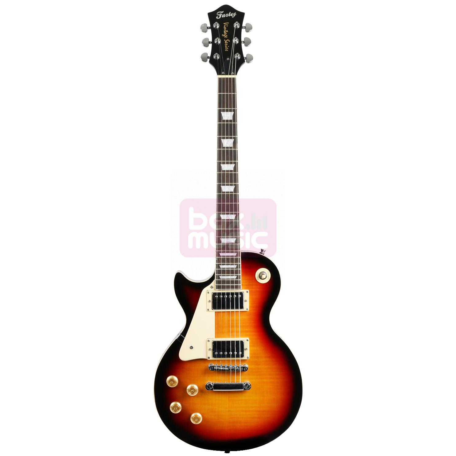Fazley FLP300SBLH linkshandige elektrische gitaar sunburst