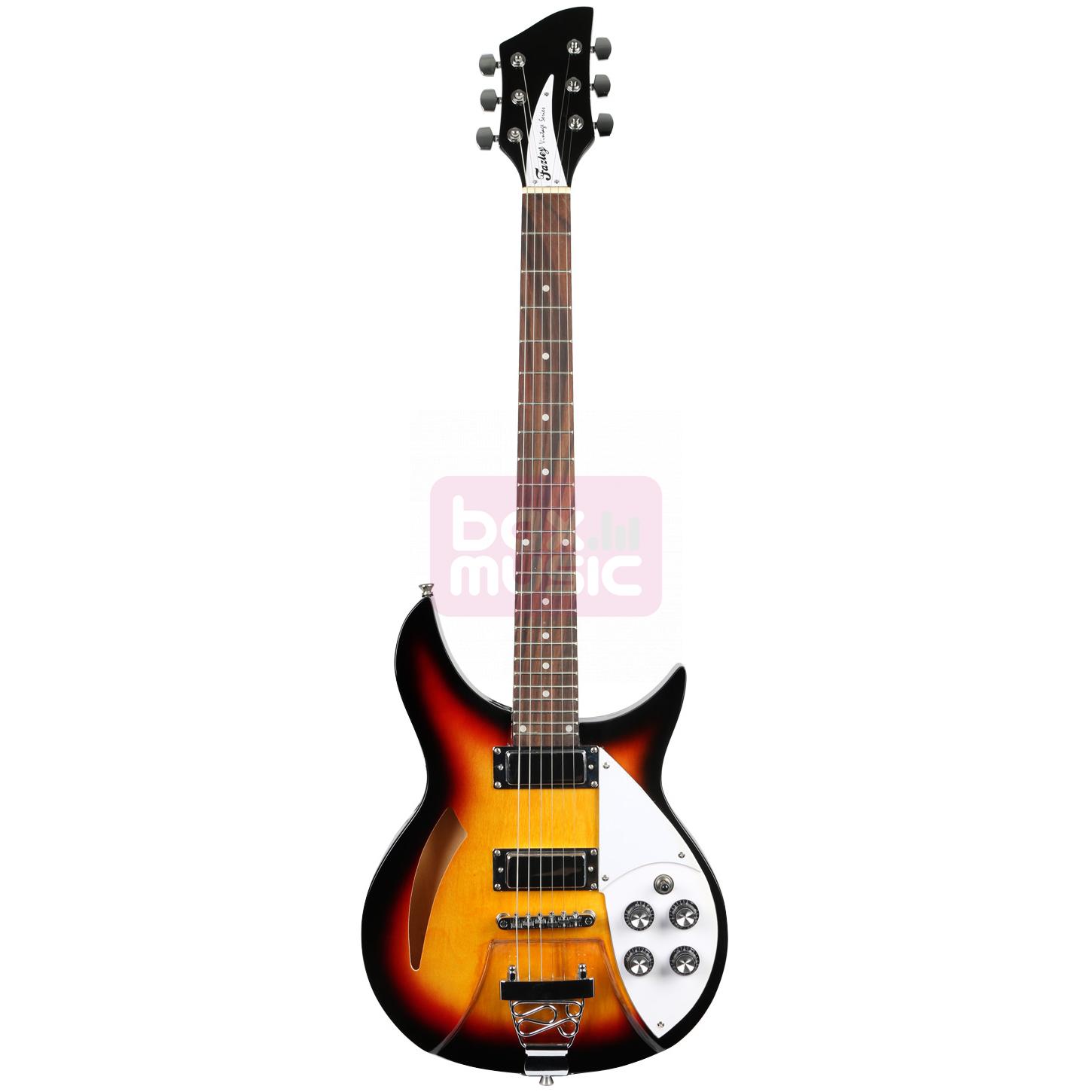Fazley FRC600SB semi-akoestische gitaar sunburst