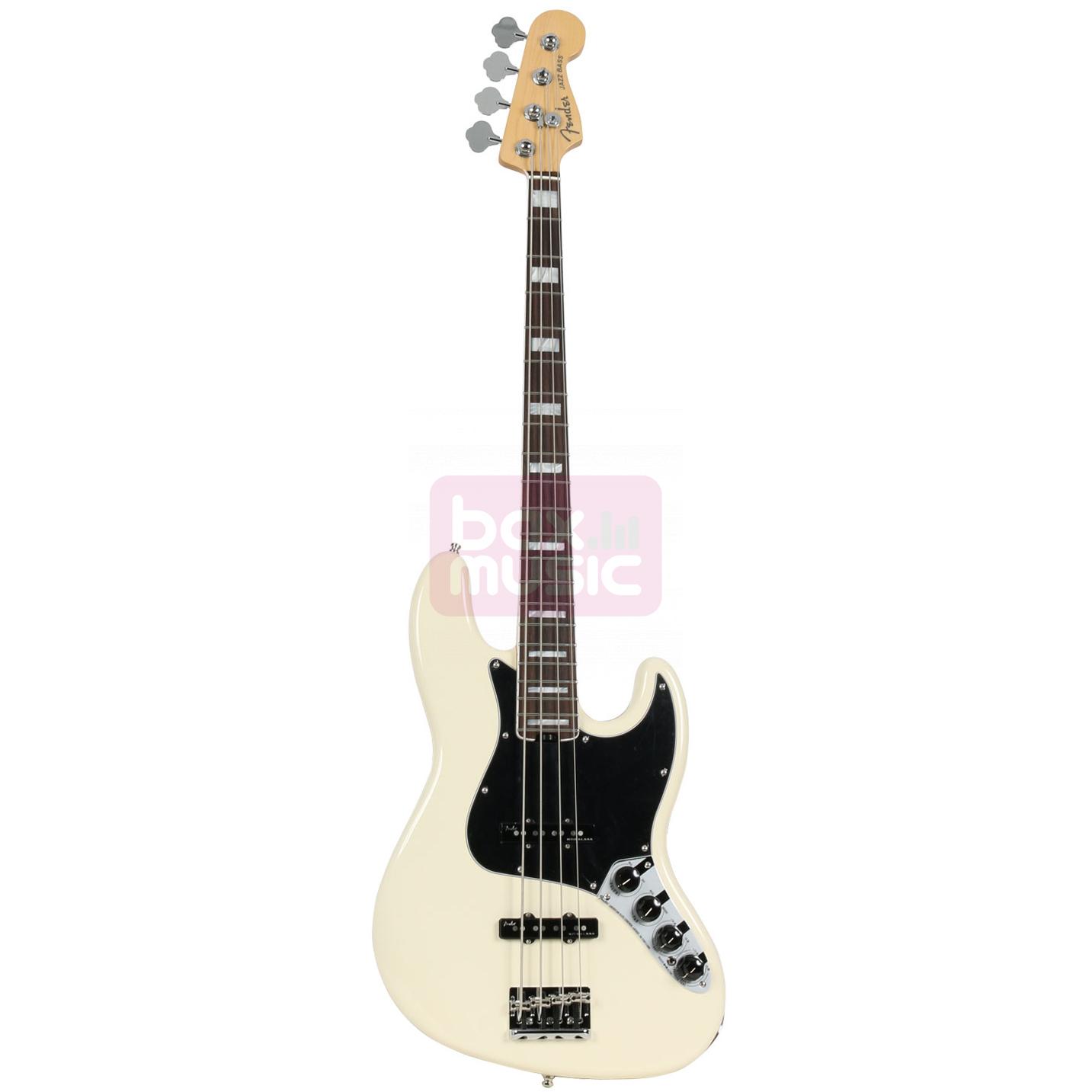 Fender American Elite Jazz Bass RW OWT Olympic White
