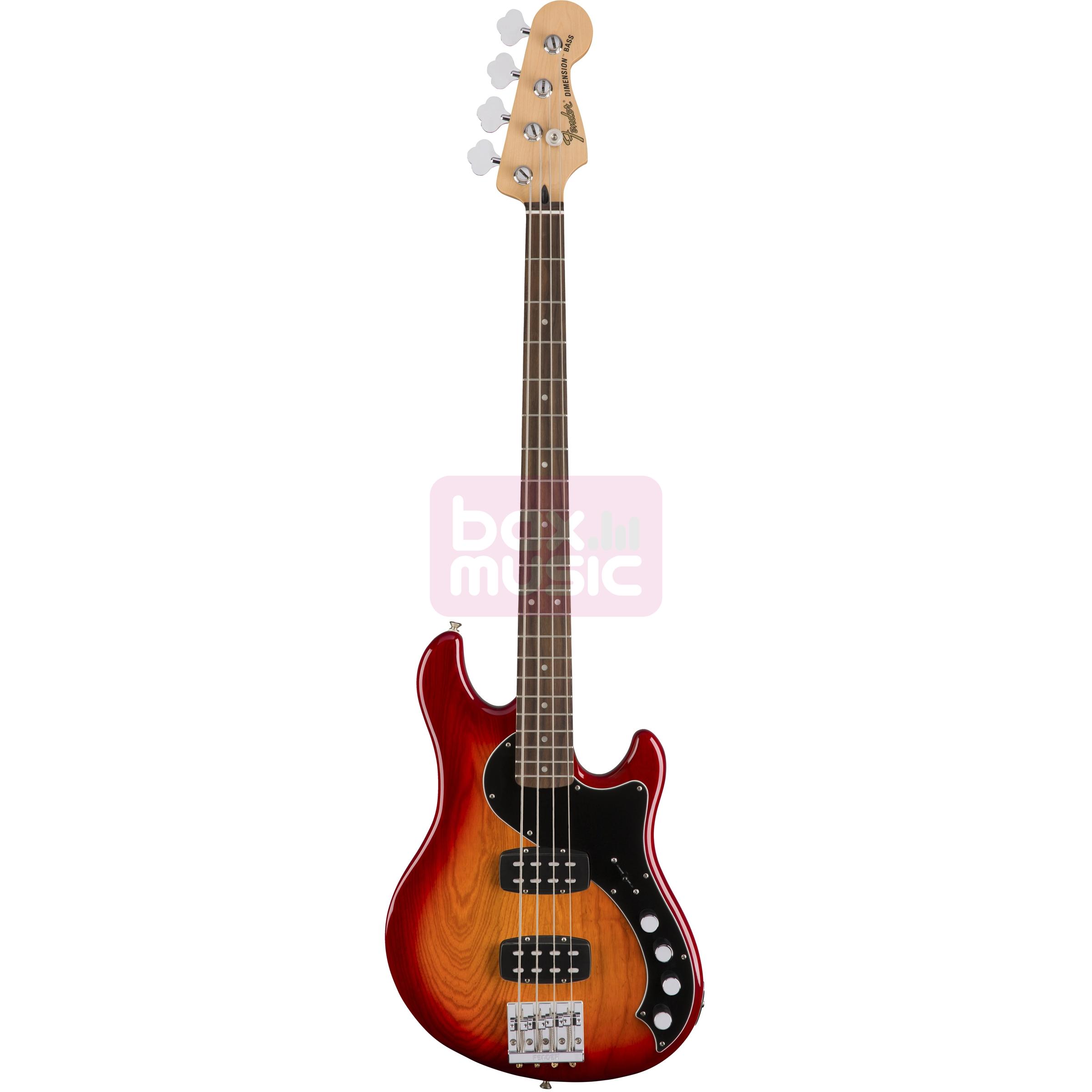 Fender Deluxe Active Dimension Bass HH Aged Cherry Burst RW