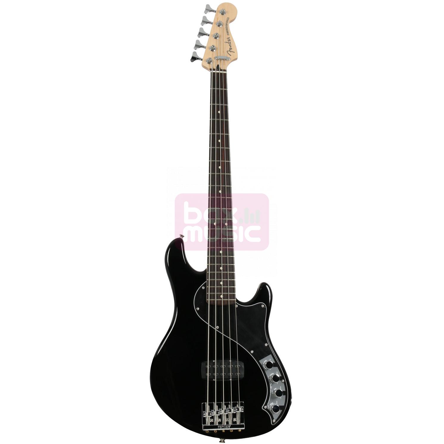 Fender Deluxe Dimension Bass V Black RW