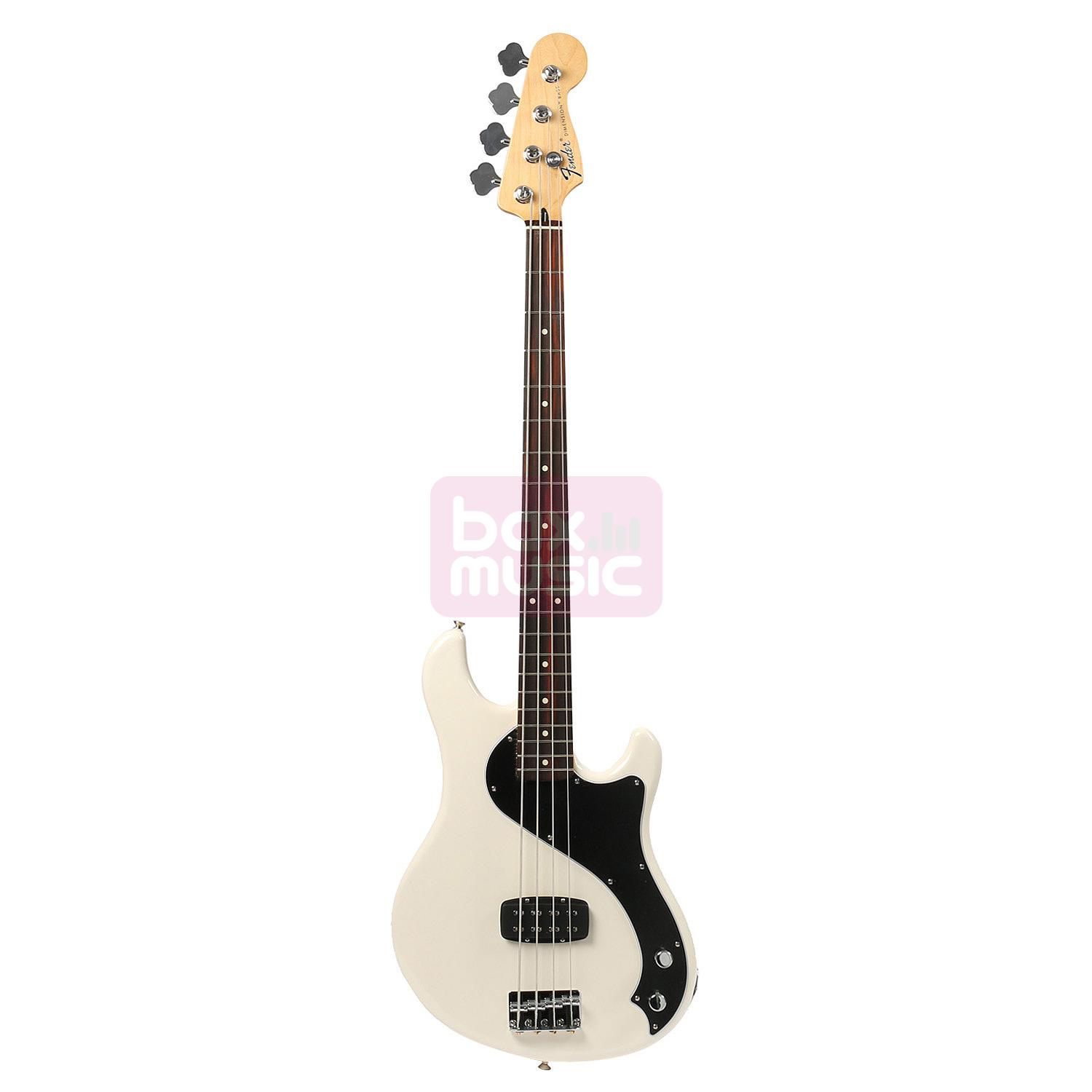 Fender Standard Dimension Bass IV RW Olympic White