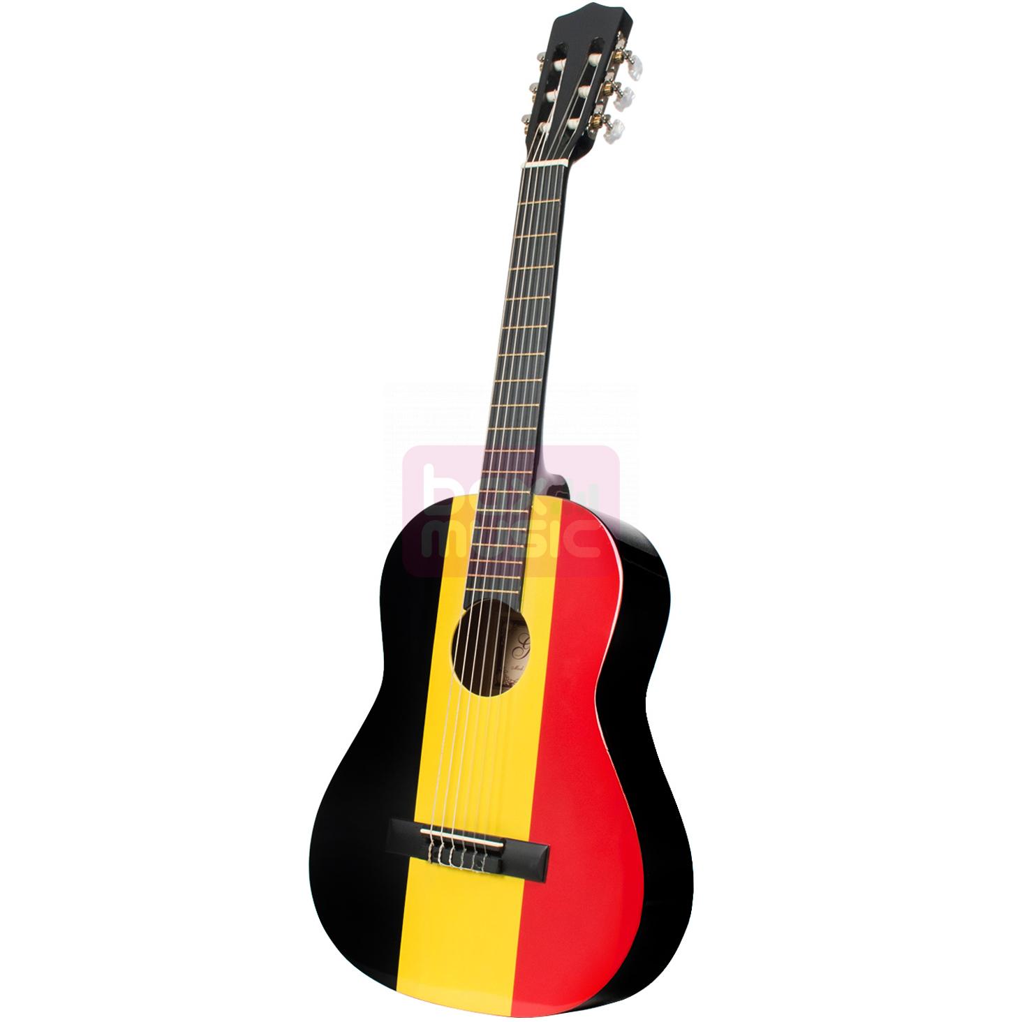 Gomez 036 3/4-model klassieke gitaar Belgische vlag