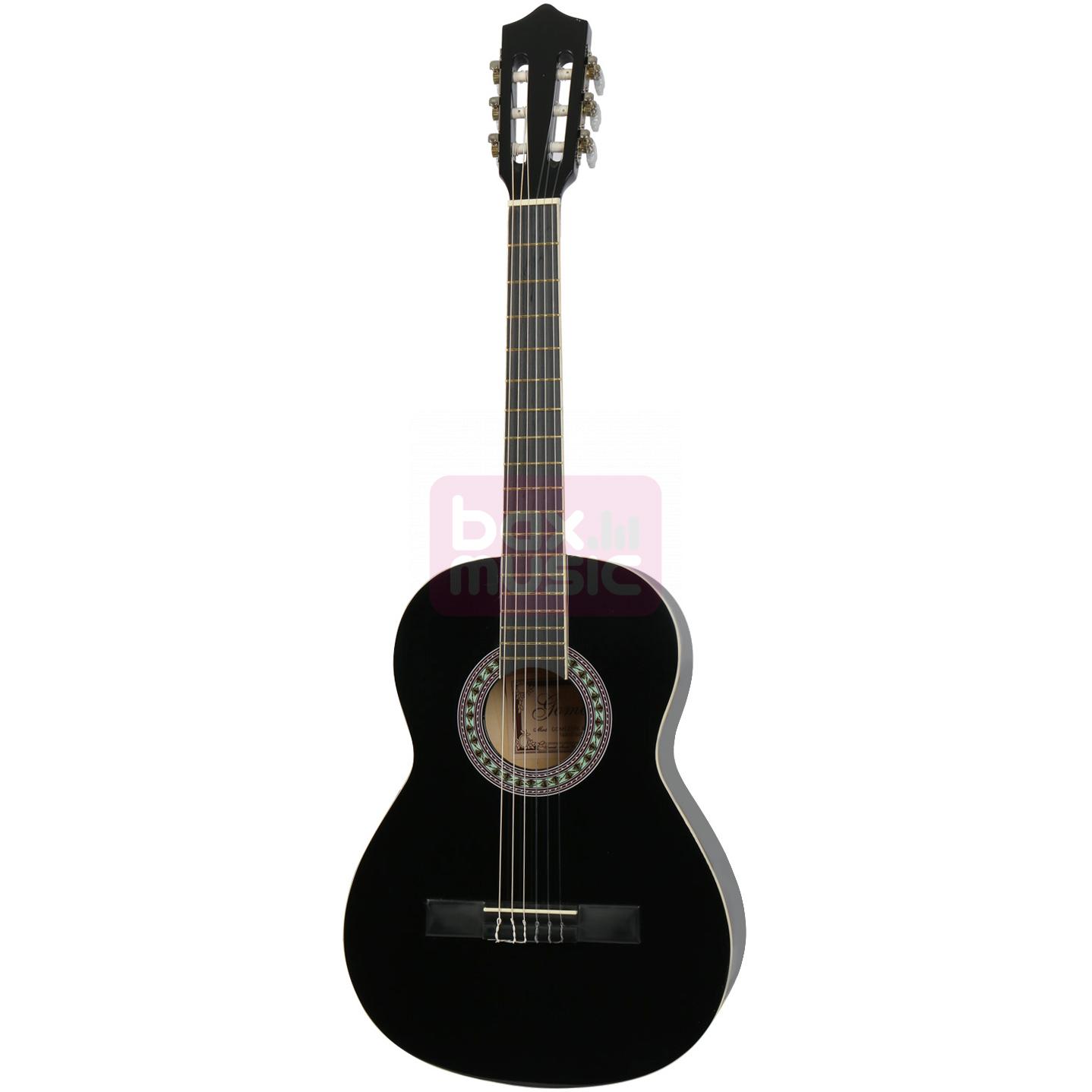 Gomez 036 3/4-model klassieke gitaar zwart