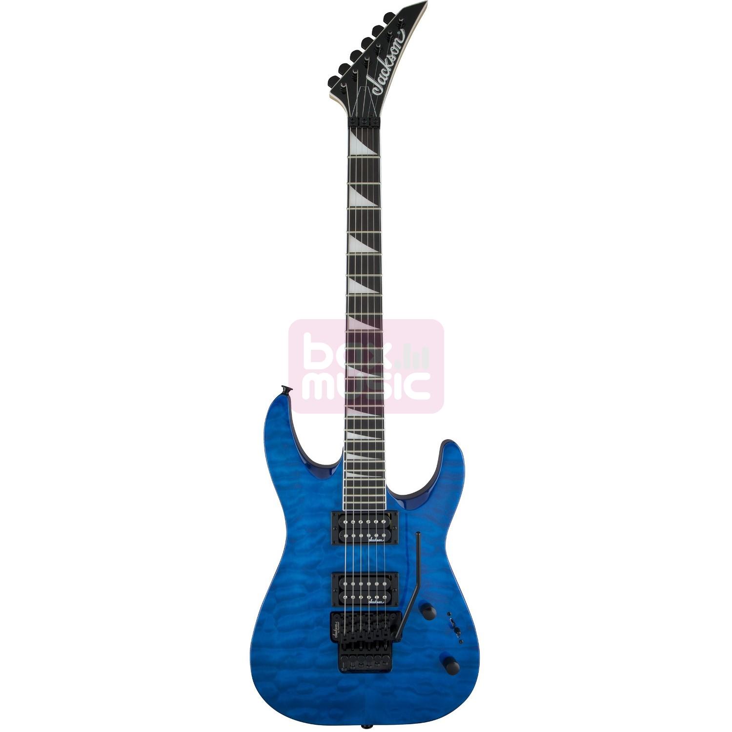 Jackson JS Series Dinky Arch Top JS32Q DKA Transparent Blue