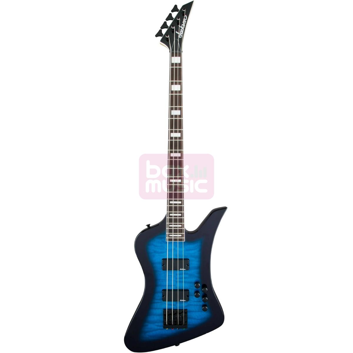 Jackson JS Series Kelly Bird JS3Q Transparent Blue Burst