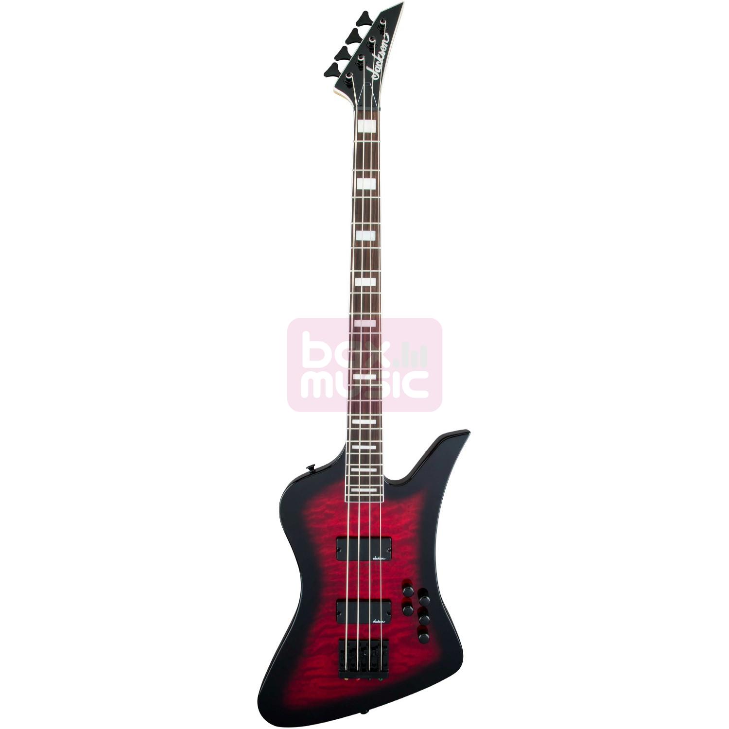 Jackson JS Series Kelly Bird JS3Q Transparent Red Burst
