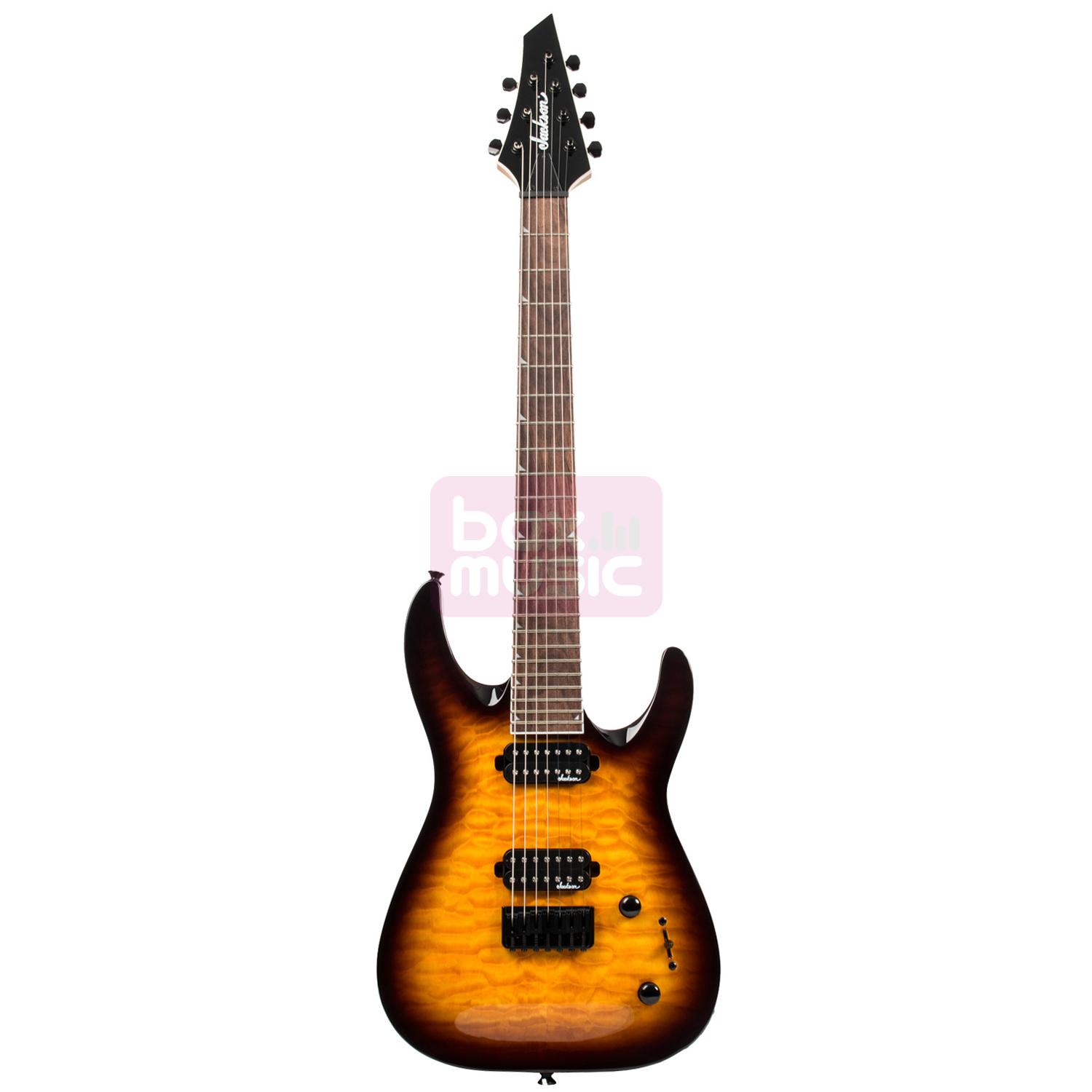 Jackson JS32-7 Dinky DKA QM Tobacco Sunburst