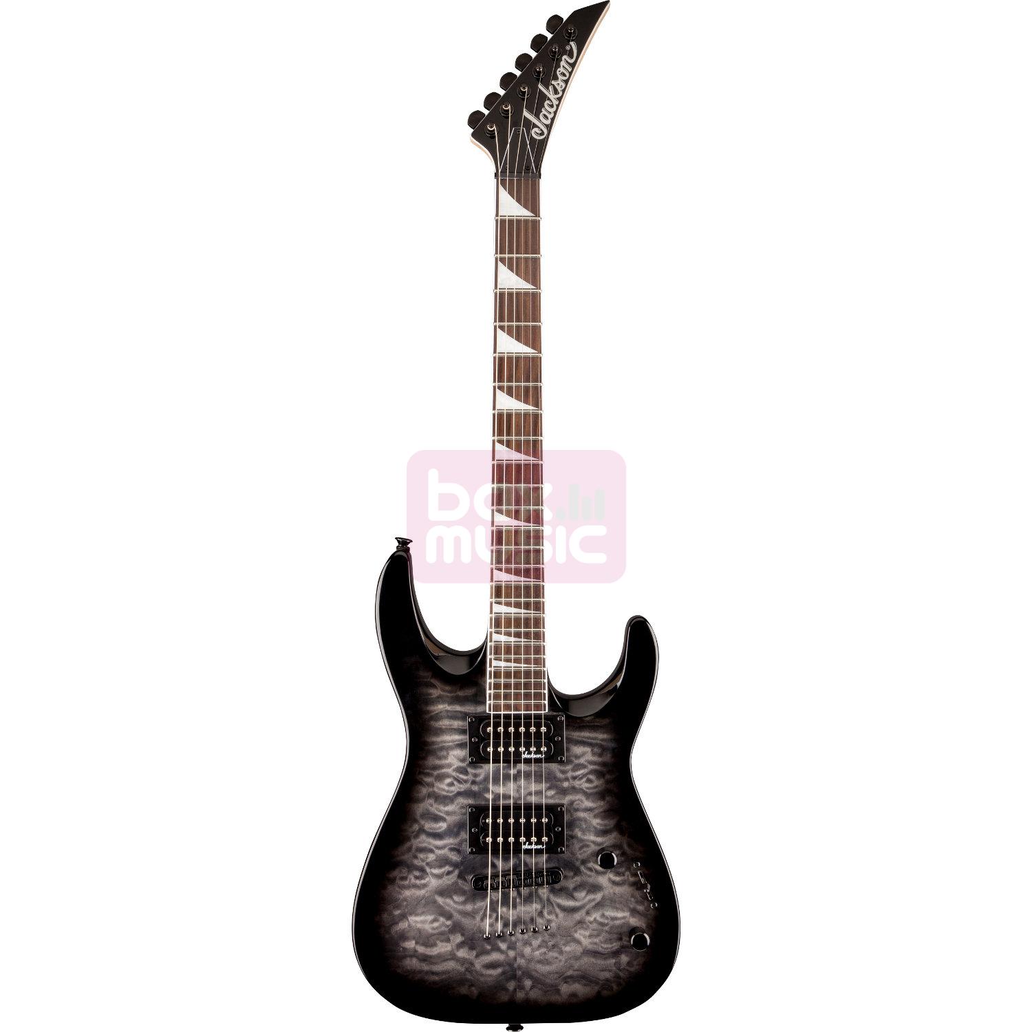 Jackson JS32TQ Dinky Arch Top Transparent Black