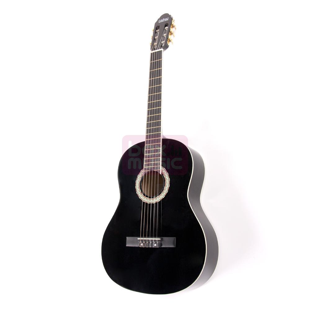 LaPaz 001 BK klassieke gitaar Black