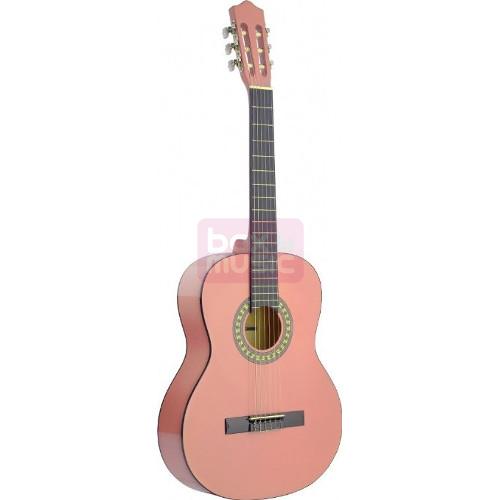 Stagg C542 PK klassieke gitaar roze