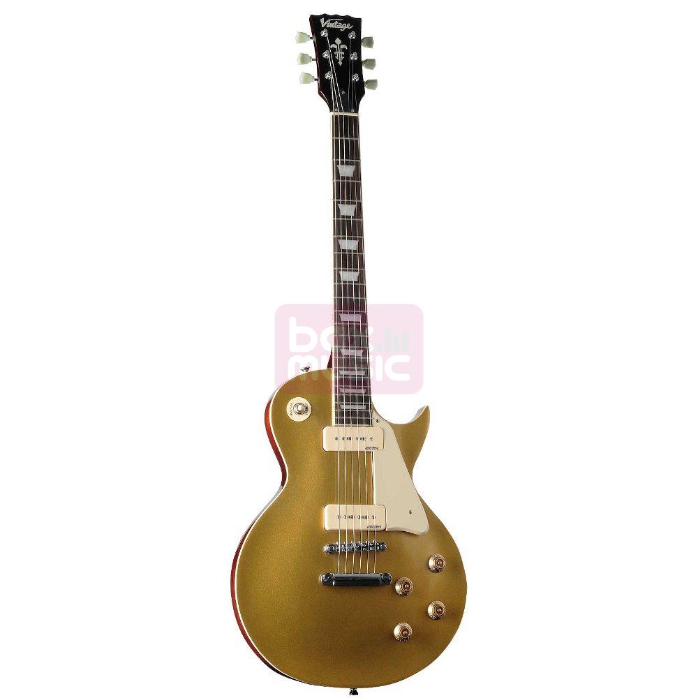 Vintage V100GT Gold Top elektrische gitaar